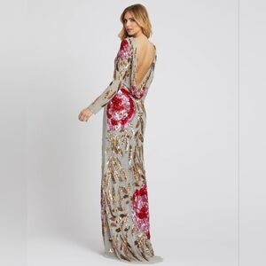 Mac Dugal formal dress, size 6, Platinum Rose